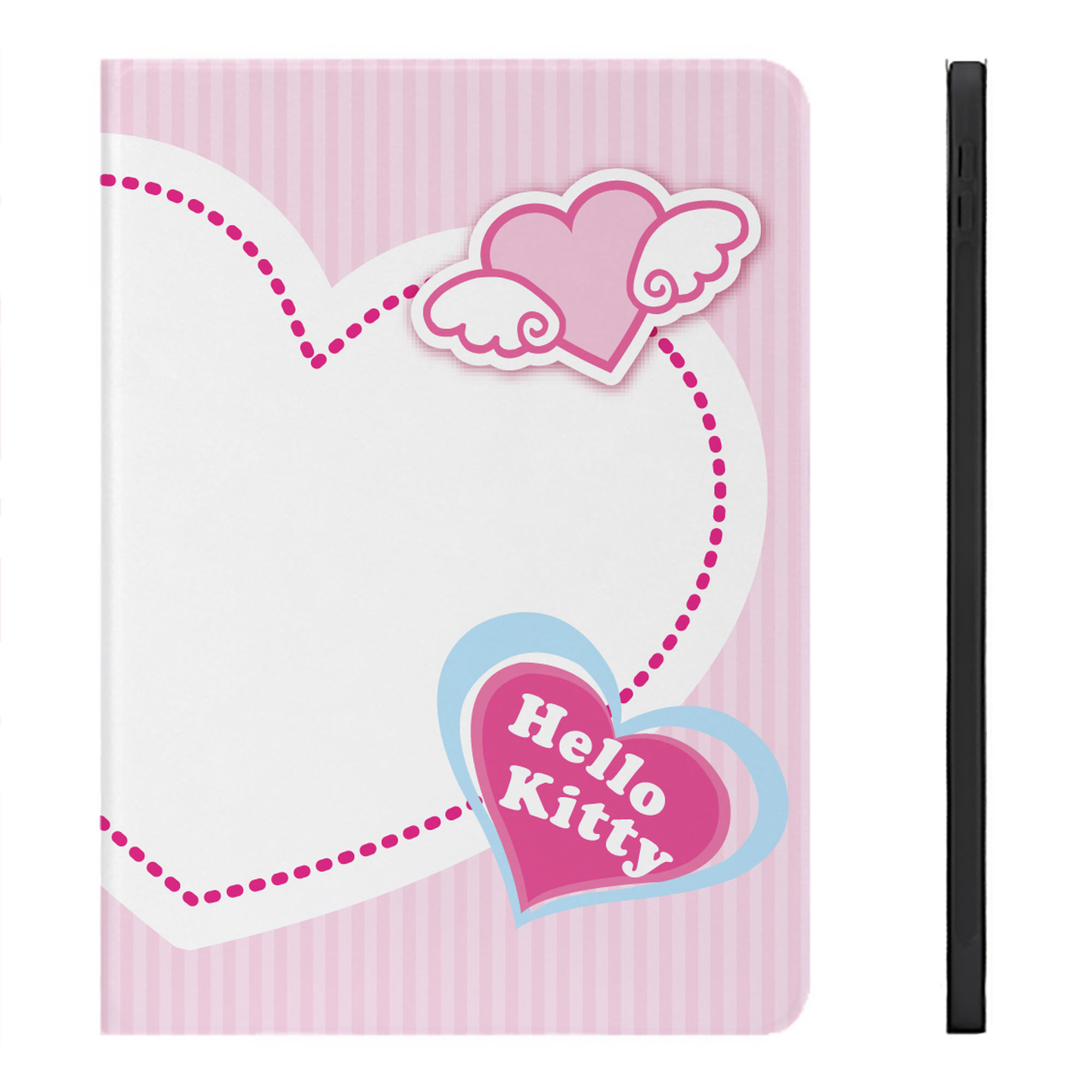 （画像用） Hello Kitty ハローキティ IPadケース ペンホルダー付き ブックスタイルデザイン